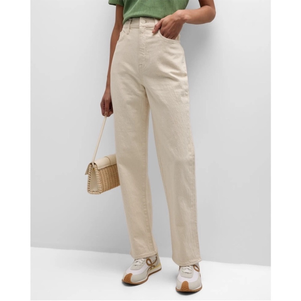 Triarchy Ms. Triarchy V-High Rise Straight Leg Jeans In Off-White Size 27